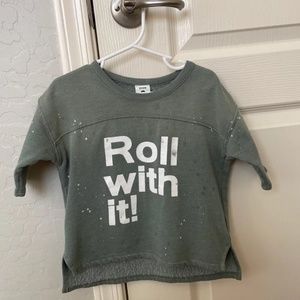 Kids Stem 'Roll with it!' Paint Splatter Sweatshirt